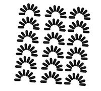 BESPORTBLE 50 Pezzi Coprimicrofono Gomma Protezione Antiscivolo per Headset Facile Sostituzione Compatibile con Vari e Marche Colore Nero