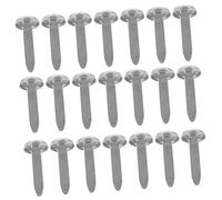 BESPORTBLE 50 Pezzi Simpatici Adesivi Rivetti Peso Adesivi Estetici Piccolo Prodotto Immagine Chiodi Mini Fermacarte Fermacarte Viti Scatta Kit Gazebo Fermagli di Carta Unghie Metallo Silver