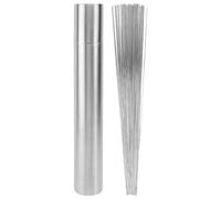 BESPORTBLE 50 pezzi Spiedini Barbecue in Acciaio Inossidabile Porta Spiedini Antiscivolo e Riutilizzabili per Carne e Verdure per Grill e Feste all Aperto