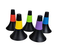 BESPORTBLE 5Pcs Allenamento di Calcio Handicap Palloni Basket Coni di Allenamento di Calcio Cono per Pratica di Calcio Trapano Cono Sensibile