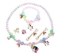 BESPORTBLE 5Pezzi Chic con Collana Bracciale per Speciali Materiali Resistenti e Design Accattivante
