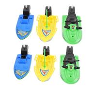 BESPORTBLE 6 Barche da Bagno in Plastica Colorate Design Mobile Senza Batterie Decorazioni Galleggianti Sicure per Ragazzo per e Piscina