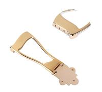 BESPORTBLE 6 corde Ponte per Chitarra Jazz Corde in Dorato con Cordiera Trapezio Regolabile per Chitarre Acustiche ed Elettriche