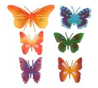 BESPORTBLE 6 Farfalle Colorate Gomma Morbida per Modelli Realistici per Sviluppo Cognitivo e Lavoretti Creativi Kit Figurine Insetti Sicure e Resistenti per Attività Educative