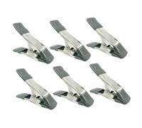 BESPORTBLE 6 Morsetti a Molla per Sfondi da 4 Pollici, Clip per Fotografia Molla Spessa da 3 Mm, Impugnatura Ergonomica e Cuscinetto Antiscivolo, per Studio Fotografico e Modellismo