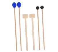 BESPORTBLE 6 Pezzi Bacchette per Percussioni in Legno Mallets per Timpani e Grancassa per Pratica e Musicisti Principianti Strumenti Percussivi Versatili per Studio