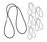 BESPORTBLE 6 Pezzi Bande Elastiche per Sacchi della Spazzatura Nero Fasce Multifunzionali per Bidoni Lettiera e Sacchetti Facili da Installare e Resistenti per Casa Ufficio e Outdoor