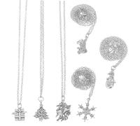 BESPORTBLE 6 Pezzi Ciondolo Pupazzo Di Collana Con Ciondolo A Campana Per Le Feste Bomboniera