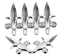 BESPORTBLE 6 Pezzi Decorazione Recinzione da Giardino in Punta Guglia per Cancelli e Recinzioni Esterni Elegante Finial per Aiuole Cortili e Fattorie