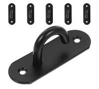 BESPORTBLE 6 Pezzi di Ancoraggio per Fascia di Resistenza: ancoraggi da Parete per Fascia di Resistenza in Acciaio Inossidabile - Gancio da Parete per Esercizi - Staffa per Gancio per Cinghia da Yoga