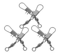BESPORTBLE 6 Pezzi Gancio Metallico in Ferro Leggero e Portatile per Collegamento Cuscinetto Aquilone Accessorio per Mulinello e Bobina di Argento