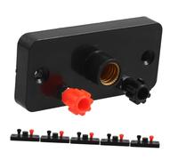 BESPORTBLE 6 pezzi Kit Portalampada Vite per Esperimenti Elettrici Scolastici Supporto Lampada in Plastica e Rame per Laboratorio Fisica Strumenti Didattici Resistenti e Facili da Usare