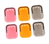 BESPORTBLE 6 Pezzi Mini Cestini da Spesa per Casa delle Bambole Mini Cestino Supermercato per Frutta e Pane Contenitori Miniature per Gioco di Ruolo e Cucina Giocattolo