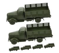BESPORTBLE 6 Pezzi Modelli Mini Camion Giocattoli Educativi per Decorazioni Tavolo Sabbia Portatili per Casa Scuola Ufficio Stimola Creatività e Pensiero Strategico