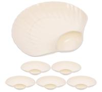 BESPORTBLE 6 pezzi Piatti per Ravioli con Scomparto Porta Salsa in Riutilizzabile Resistente al Calore Piatto Portata Multifunzione per Servire Snack e Intingoli Design Pratico e Robusto