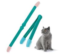BESPORTBLE 6 Pz Detergente per gengive oculari gattino rimozione del pettine per animali domestici salviettine detergenti mini pennello pettine per occhi di gatto fornitura di gattini pp