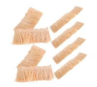 BESPORTBLE 6 Small Straw Thatch Roof Natural Flexible Artificial Straw Roof Decoration For DIY Fairy Houses And Rustic Miniature Landscaping Projects