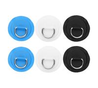 BESPORTBLE 6 Toppe ad Anello a D per Barche gonfiabili: Fibbia di Fissaggio per Galleggiante da Paddle Board - Toppa ad Anello a D di Ricambio per tavola da Surf per Paddleboard