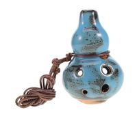 BESPORTBLE 6foro Ocarina in Ceramica c Con Finitura Blu Smerigliata Strumento Musicale Elegante Per Principianti e Musicisti Per Yoga Viaggi e Racconti