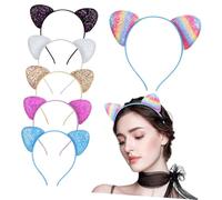 BESPORTBLE 6pezzi Cerchietto Orecchie Glitters Per Halloween e Cosplay Accessorio Occasione
