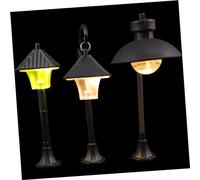 BESPORTBLE 6pezzi Lampione Decorativo in Miniatura Da Cortile Per Case Minuscole Oggetti Per Mini Paesaggi Bambole e Decorazioni Casa