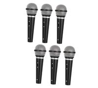 BESPORTBLE 6pezzi Microfono in Plastica Accessorio Microfono Simulato Per Cosplay e Feste Leggero e Portatile Per Giochi All Chiuso