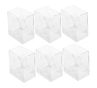 BESPORTBLE 6pezzi Scatole Trasparenti Per Orologi Scatola Porta Orologi Per Esposizione Custodia Per Imballaggio Fondo Apribile Protezione Da Polvere e Acqua