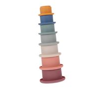 BESPORTBLE 7Pezzi Tazze Impilabili Colorate per Giocattoli da Bagno da Educativi per Sviluppare Nei Giocattoli Divertenti per Bagnetto