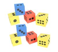 BESPORTBLE 8 Dadi Gioco in Schiuma EVA Colorati Grandi Dadi Educativi per Giochi Matematici e Intrattenimento Familiare Adatti Casa Scuola e Attività all Colore Casuale