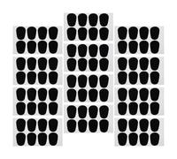 BESPORTBLE 8 Fogli Patch per bocchino per fiati Cuscini per bocchino ovali toppa sottile per il cuscinetti per sassofono neri toppa per in gomma Black