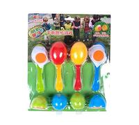 BESPORTBLE 8 Giochi per Uova e Cucchiai Attività Sportive Educative Sviluppo Della Coordinazione e Collaborazione per Feste e Giochi All
