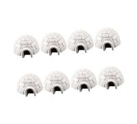 BESPORTBLE 8 Modellini Ghiacciaia Artificiale Decorazioni per Casa Miniatura Igloo Realistici per e Table Strumento Educativo per Artici e Collezionismo