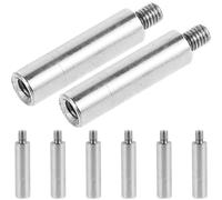 BESPORTBLE 8 Pezzi Barra per Carillon in Metallo Resistente Kit di Estensioni del Mandrino di Ricambio Accessori per Carillon per Meccanismi Fai da Te Adatti a Casa e Decorazione