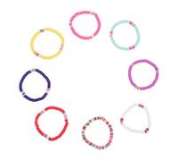 BESPORTBLE 8 Pezzi Bracciale in Ceramica Morbida Di Colore Bracciali Estivi Abito Da Donna Perline Braccialetto Per Le Donne Braccialetti Allungati Bracciali Da Donna Tao Morbido
