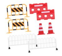 BESPORTBLE 8 Pezzi Giocattoli Segnali Stradali e Coni Traffico per Educativi e Resistenti per Apprendimento e Giochi Tematici Modelli per Scuola e Decorazioni