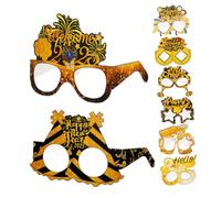 BESPORTBLE 8 Pezzi Occhiali per Feste Capodanno Accessori Leggeri e Colorati per Foto Divertenti Occhiali Happy Year Resistenti e Party