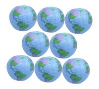 BESPORTBLE 8 pezzi Palloni Gonfiabili da Spiaggia Globo Mondo in PVC Giochi Educativi in Inglese per Piscina e Spiaggia Resistente e Leggero per Insegnamento Geografico e Decorazione Casa