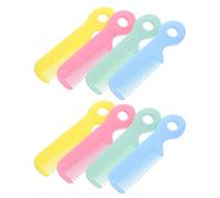 BESPORTBLE 8 Pezzi Pettini con Setole Arrotondate Morbide Pettine per Capelli Manico Ergonomico in Plastica Trattamento del Cuoio Capelluto Sensibile Resistente e Durevole per e Primi Anni