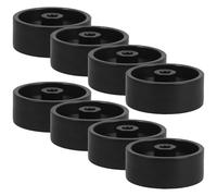 BESPORTBLE 8 Pezzi Ruote di Ricambio Nere e Traversata Senza Interruzioni in Plastica con di Montaggio 8,5mm Semplice Assemblaggio per Riscaldatore da Patio per Riscaldatori da Esterno