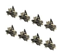 BESPORTBLE 8 Pezzi Spille Halloween Gatto e Cappello Strega in Lega Smaltata Distintivi Cartoon Leggeri per Abbigliamento Borse e Cappelli Accessori Festivi Facili da Applicare