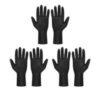 BESPORTBLE 9 Paia Guanti per Lavaggio Chio M a Impermeabili Neri, | Gomma e Plastica, Protezione delle Mani, per Preparazione Alimentare e Cottura, Lavabili, per Donna e Uomo