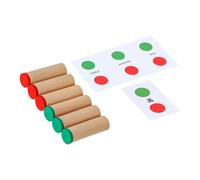 BESPORTBLE a Tubo Montessori per Educativo in Legno per Sviluppo Uditivo Cognitivo Colorato per 1 Set Allenamento Sensoriale