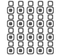 BESPORTBLE Adesivi Antiscivolo per Vasca da Bagno Quadrati 20 Pezzi, Strisce Autoadesive in Peva Resistenti all’Acqua per Docce, Scale e Pavimenti Bagno, Sicurezza Antiscivolo per Superfici