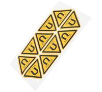BESPORTBLE Adesivi Avvertimento Campo Magnetico per Macchinari 10 Pezzi Etichette Gialle Impermeabili in Carta per Officine e Magazzini Sicurezza Chiara