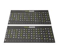 BESPORTBLE Adesivi Tastiera Chitarra 2 Pezzi per Principianti Decalcomanie per Scale e Note su Chitarra Acustica ed Elettrica Facile Apprendimento degli Accordi