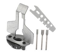 BESPORTBLE Affilacatene per Motosega Kit per Affilatura Catena Guida Angolare e Lima Abrasiva, per Manutenzione Professionale di Motoseghe e Utensili da Giardino