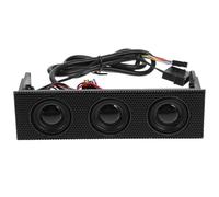 BESPORTBLE Altoparlante Stereo Surround per PC Pannello Frontale per Computer Audio Dettagliato Installazione nello Slot unità Ottica Design Nero Moderno per Musica e Multimedia