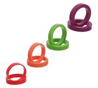 BESPORTBLE Anelli Guida per Mattarello in Silicone 8 Pezzi Distanziatori Spessore 2-8 Mm per Stesura Uniforme Impasto Pane Pizza e Dolci Accessori per Panificazione Casa