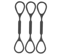 BESPORTBLE Anelli in Silicone Morbido per Tromba Corda di Trazione Neri, Accessori Scorrevoli per Bocchino e Coulisse di Accordatura, Kit di Ricambi per Banda Musicale e Prove Personali