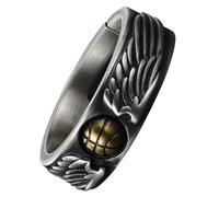 BESPORTBLE Anello Con Da Basket Anello Da Gioielli in Stile Sportivo Alla Moda 1 Pz Gioielli in Metallo Gioielli Da Dito Uomo Addobbi Natalizi Anello Uomo Maschio Pallacanestro, 2.2x2.2cm